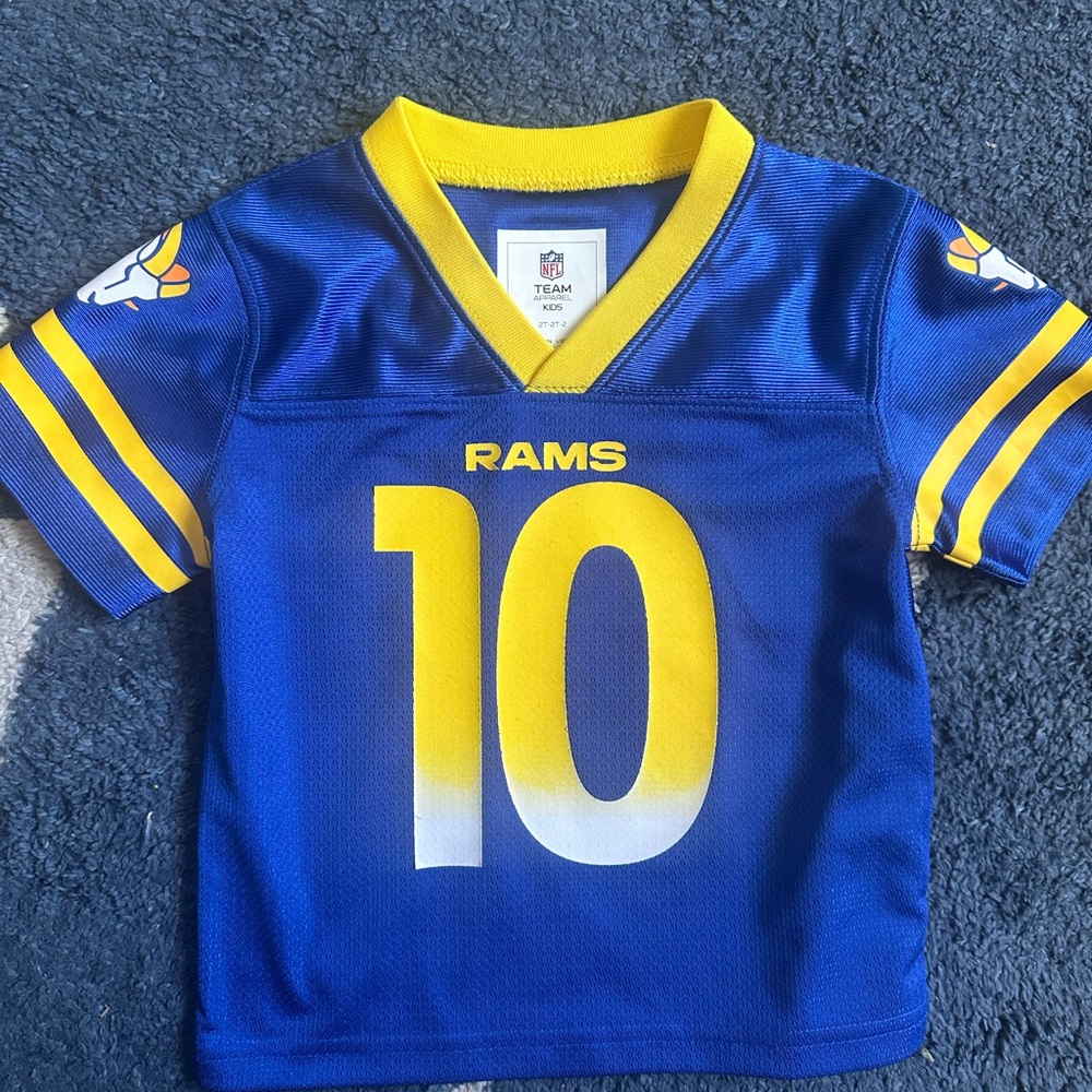 NFL Rams Blue and Yellow Kids Jersey